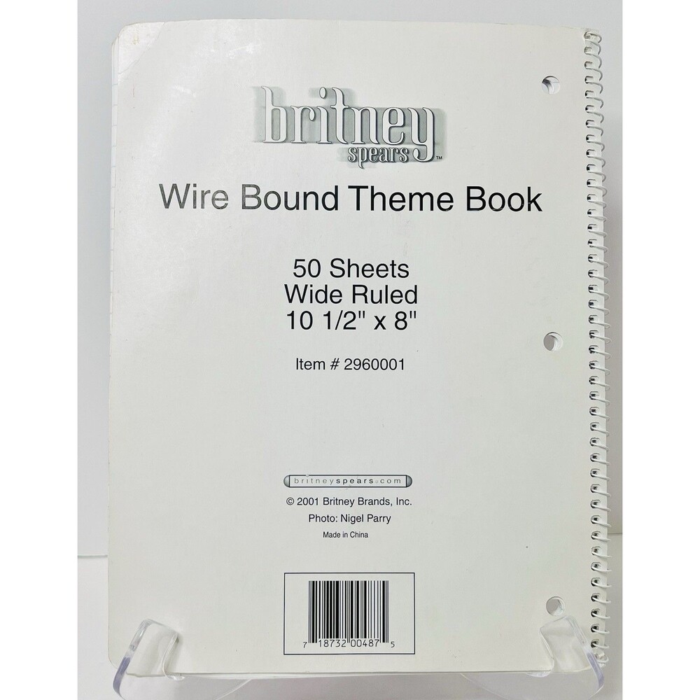 2001 Britney Spears Notebook Y2K Rare Vintage Pop Memorabilia 47 Pages - Picture 2 of 10